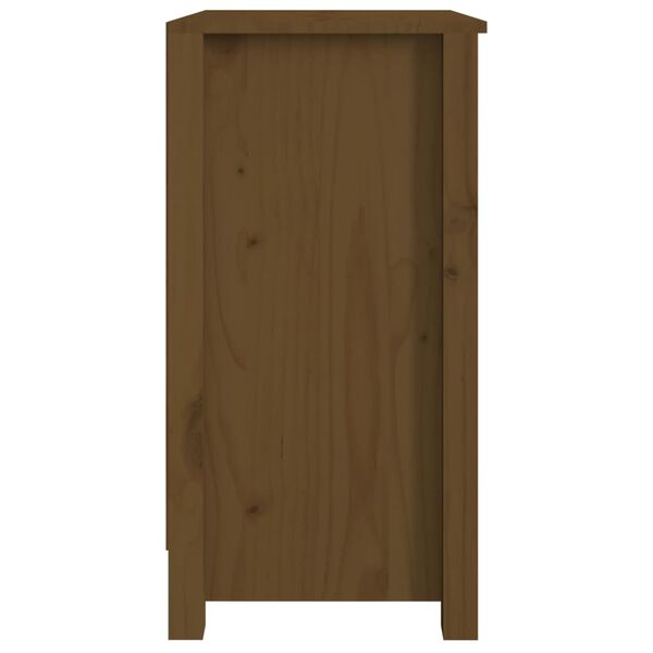 vidaXL Βιβλιοθήκη Μελί 50 x 35 x 68 εκ. από Μασίφ Ξύλο Πεύκου
