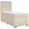 vidaXL &Kappa;&rho;&epsilon;&beta;ά&tau;&iota; box spring &mu;&epsilon; &sigma;&tau;&rho;ώ&mu;&alpha; &Kappa;&rho;&epsilon;&mu; 80 x 200 cm Ύ&phi;&alpha;&sigma;&mu;&alpha;