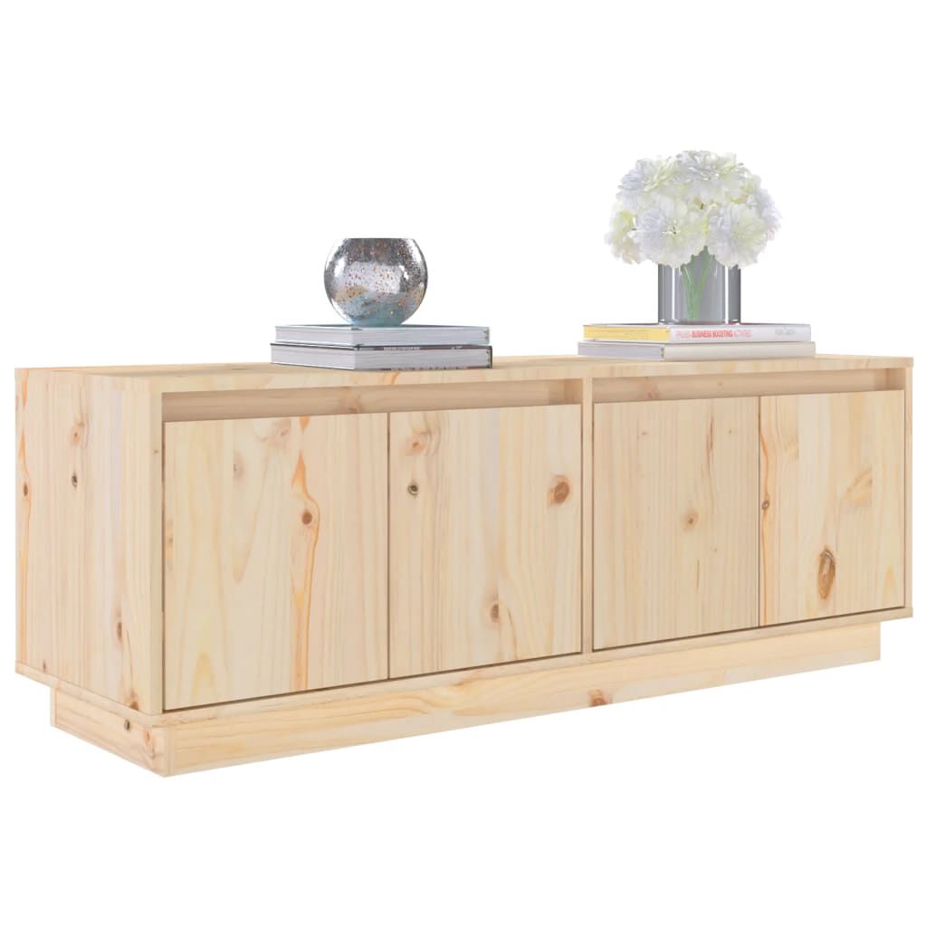 vidaXL Έπιπλο Τηλεόρασης 110 x 34 x 40 εκ. από Μασίφ Ξύλο Πεύκου