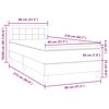 vidaXL &Kappa;&rho;&epsilon;&beta;ά&tau;&iota; Boxspring &mu;&epsilon; &Sigma;&tau;&rho;ώ&mu;&alpha; &Alpha;&nu;&omicron;&iota;&chi;&tau;ό &Gamma;&kappa;&rho;&iota; 80x210 &epsilon;&kappa;. &Beta;&epsilon;&lambda;&omicron;ύ&delta;&iota;&nu;&omicron;