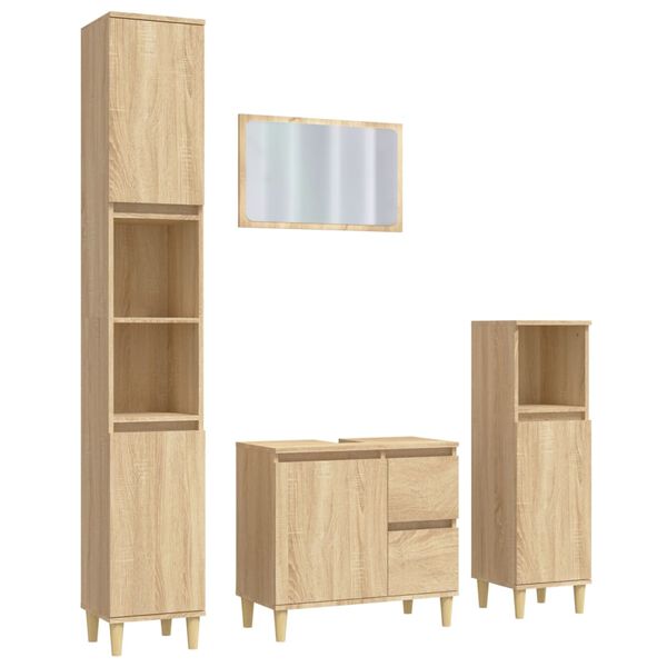 vidaXL &Sigma;&epsilon;&tau; &Epsilon;&pi;ί&pi;&lambda;&omega;&nu; &Mu;&pi;ά&nu;&iota;&omicron;&upsilon; 4 &Tau;&epsilon;&mu;&alpha;&chi;ί&omega;&nu; Sonoma &Delta;&rho;&upsilon;&sigmaf; &Epsilon;&pi;&epsilon;&xi;&epsilon;&rho;&gamma;&alpha;&sigma;&mu;έ&nu;&omicron; &Xi;ύ&lambda;&omicron;