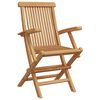 vidaXL Σέτ φαγητού για κήπο 3 pcs Καφέ Μασίφ ξύλο teak