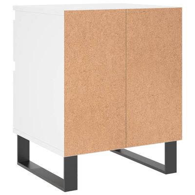 vidaXL Κομοδίνο Λευκό 40 x 35 x 50 εκ. από Επεξεργασμένο Ξύλο