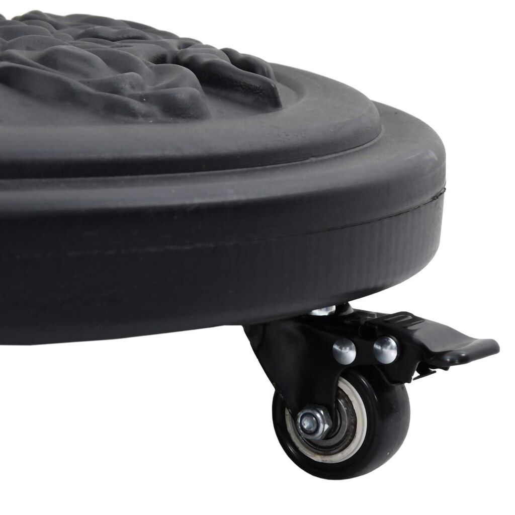 vidaXL Βάση Παρασίδας με Ρόδες για Πόλους Ø38-48 mm, 13 kg, Στρογγυλή