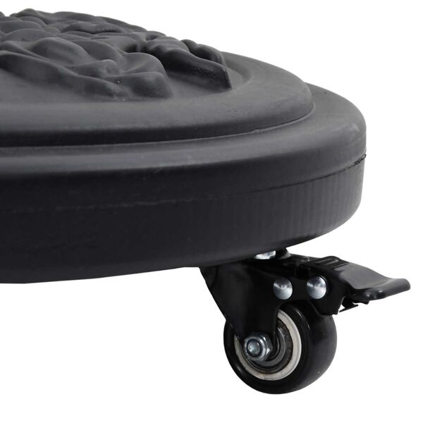 vidaXL Βάση Παρασίδας με Ρόδες για Πόλους Ø38-48 mm, 13 kg, Στρογγυλή