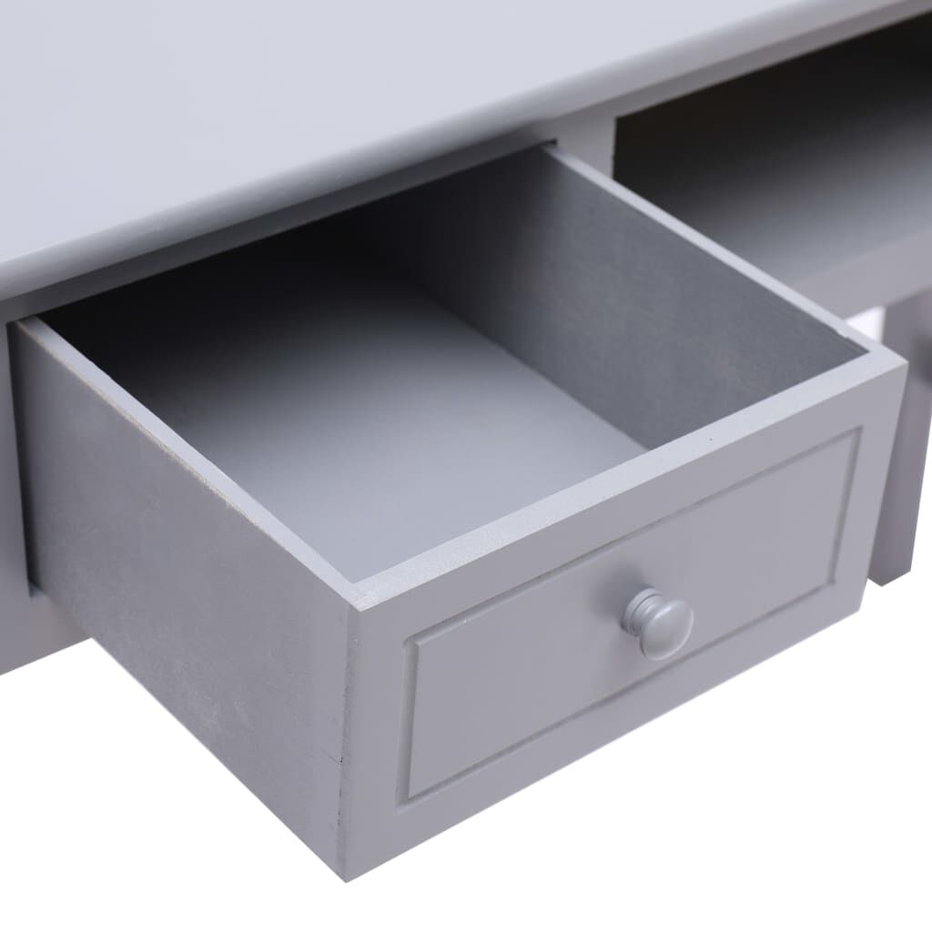 vidaXL Γραφείο Γκρι 110 x 45 x 76 εκ. Ξύλινο