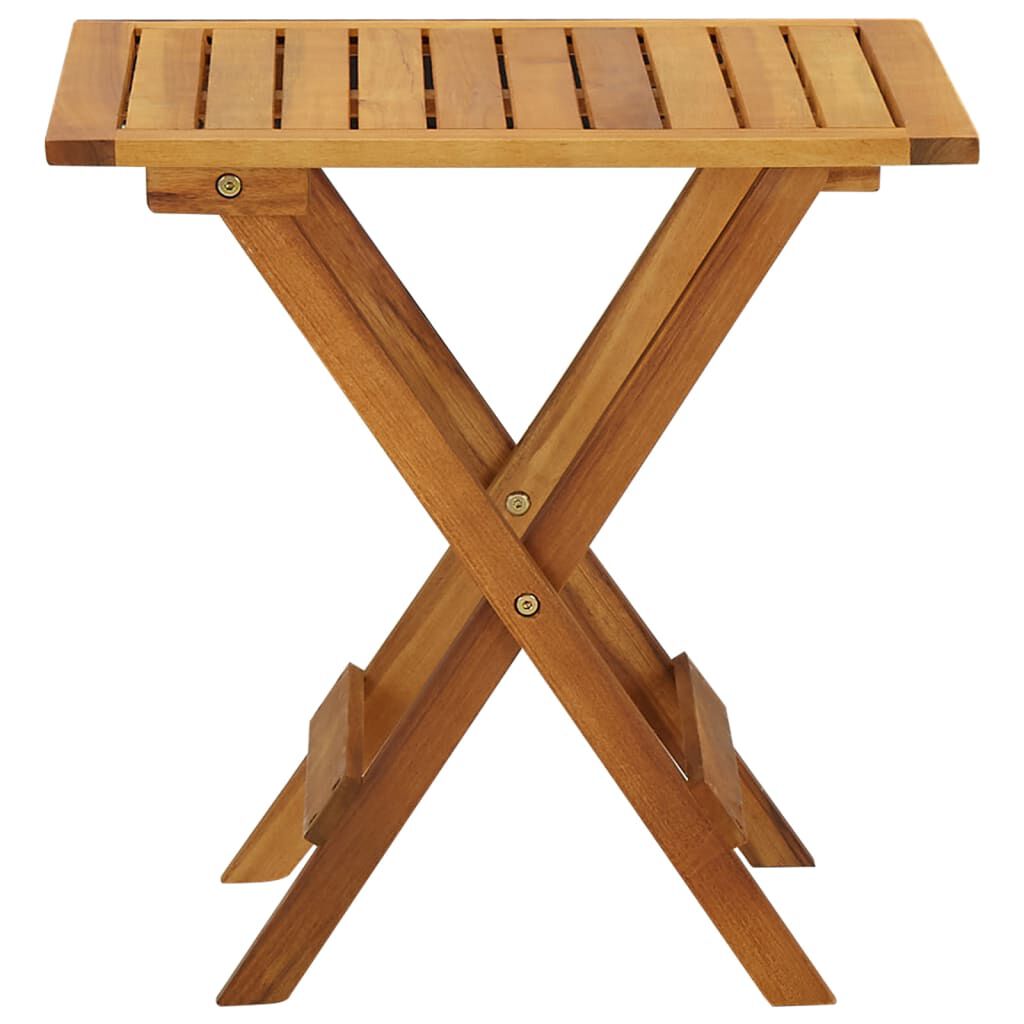 vidaXL Τραπέζι Bistro 46 x 46 x 47 εκ. από Μασίφ Ξύλο Ακακίας