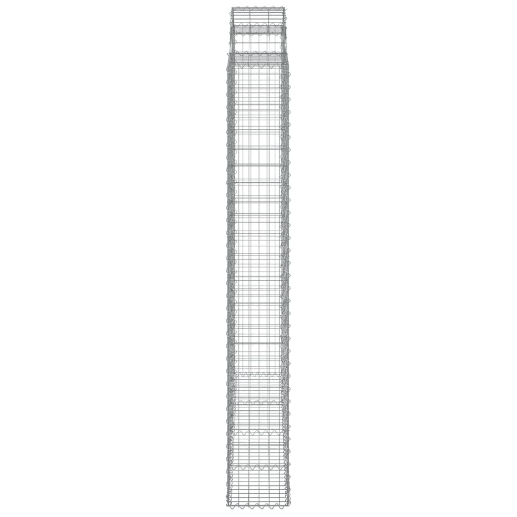 vidaXL Συρματοκιβώτια Τοξωτά 11 τεμ. 200x30x220/240 εκ. Γαλβαν. Ατσάλι