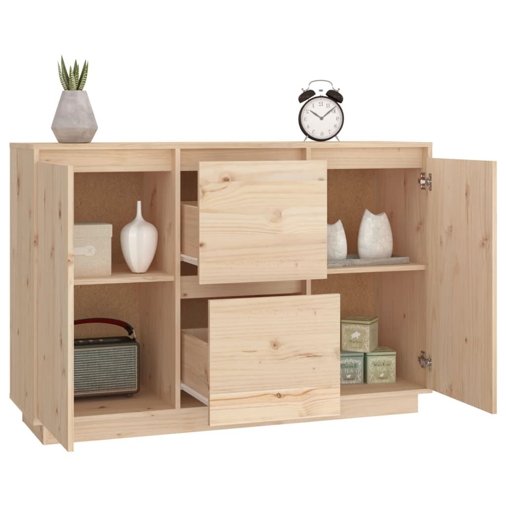 vidaXL Ντουλάπι 111 x 34 x 75 εκ. από Μασίφ Ξύλο Πεύκου