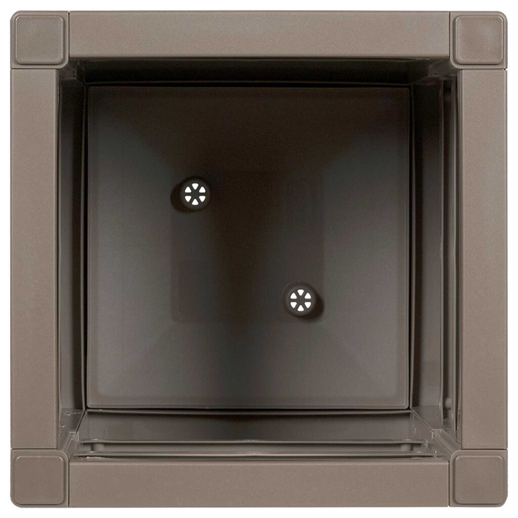 vidaXL Γλάστρα Κήπου Καφέ 36x36x35 εκ PP