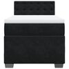 vidaXL Κρεβάτι Boxspring με Στρώμα Μαύρο 90x200 εκ. Βελούδινο