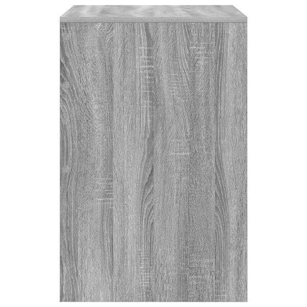 vidaXL Γραφείο γραφής Γκρι sonoma Μοριοσανίδα 60 x 50 x 76 εκ Απλό
