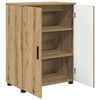 vidaXL Ντουλάπι Μπάνιου με ράφι με πόρτα artisan δρυς 60 x 35 x 80 εκ