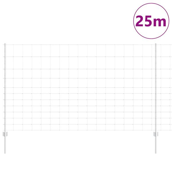 vidaXL &Tau;&epsilon;&nu;&tau;ώ&tau;&omicron; &mu;&epsilon; &sigma;&tau;ή&rho;&iota;&gamma;&mu;&alpha; &Alpha;&sigma;&eta;&mu;ί 1,4 x 25 m &Alpha;&tau;&sigma;ά&lambda;&iota;