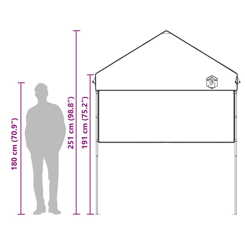 vidaXL Σκηνή Σκίασης Πράσινο 200 x 200 εκ Ύφασμα Oxford