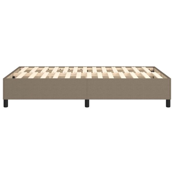 vidaXL Σκελετός Κρεβατιού Χωρίς Στρώμα Taupe 120x200 εκ. Υφασμάτινο