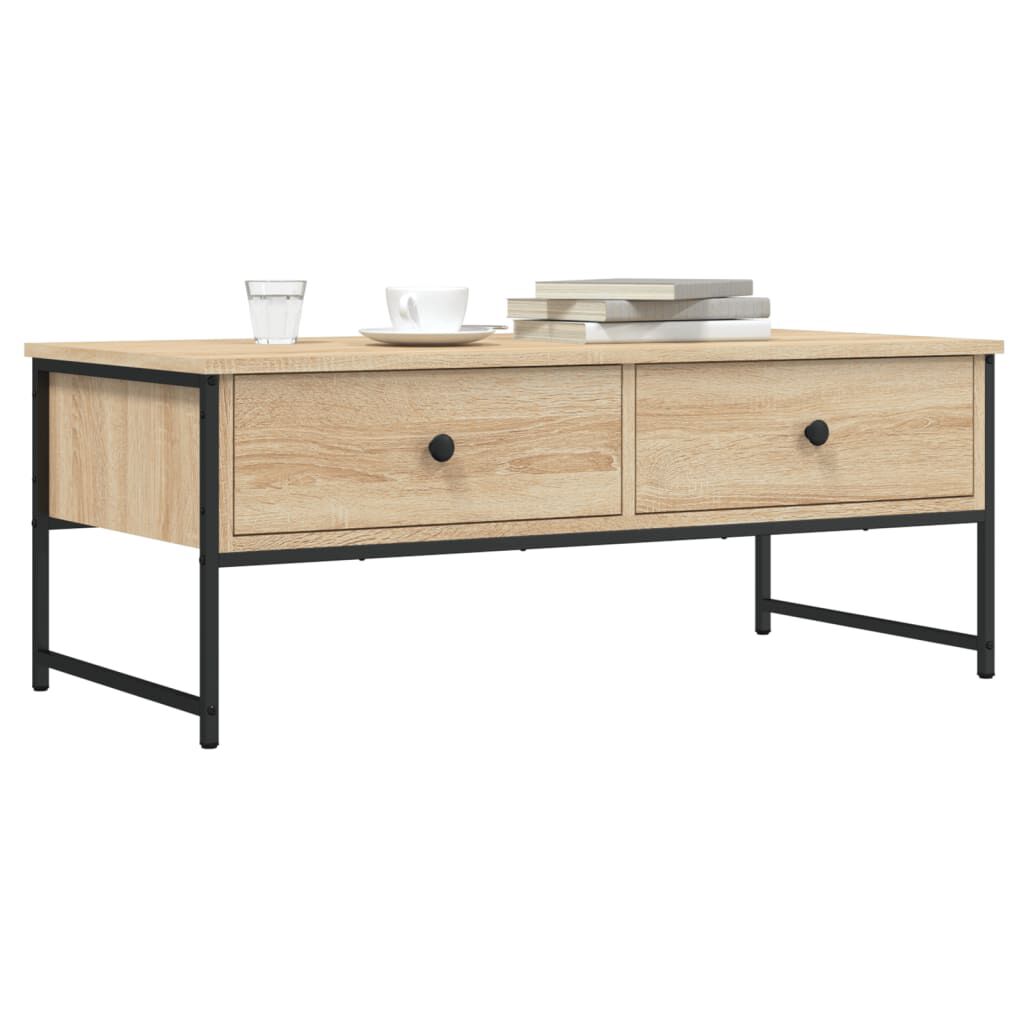 vidaXL Τραπεζάκι Σαλονιού Sonoma Δρυς 101x49x39,5 εκ.