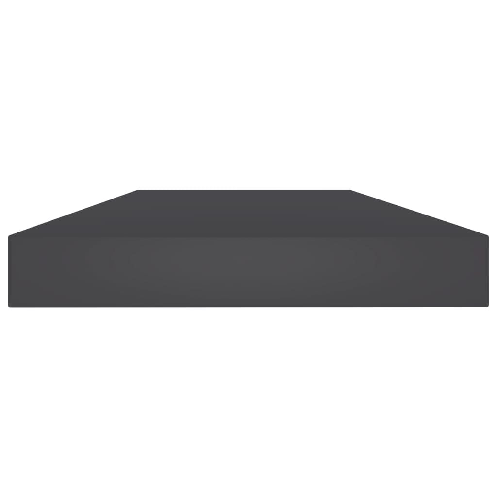 vidaXL Ράφια Βιβλιοθήκης 8 τεμ. Γκρι 40x10x1,5 εκ. από Μοριοσανίδα