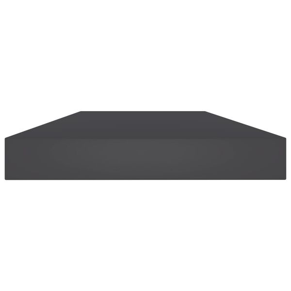 vidaXL Ράφια Βιβλιοθήκης 8 τεμ. Γκρι 40x10x1,5 εκ. από Μοριοσανίδα