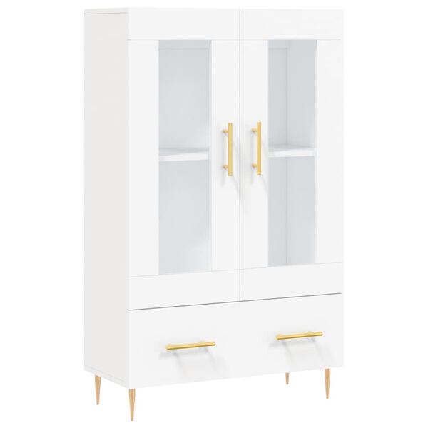 vidaXL Ντουλάπα Λευκή 69,5 x 31 x 115 εκ. από Επεξεργασμένο Ξύλο