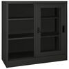 vidaXL Ντουλάπι με Συρόμενη Πόρτα Ανθρακί 90 x 40 x 90 εκ. Ατσάλινο