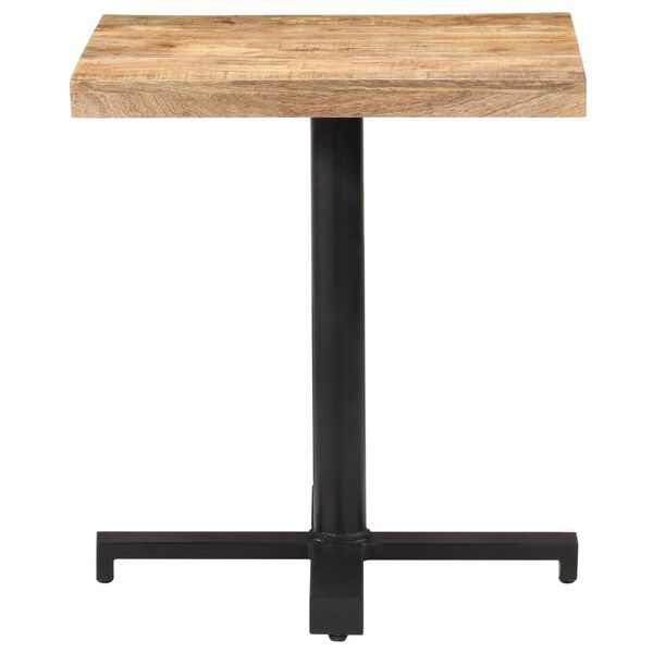 vidaXL Τραπέζι Bistro Τετράγωνο 70x70x75 εκ. Ακατέργαστο Ξύλο Μάνγκο