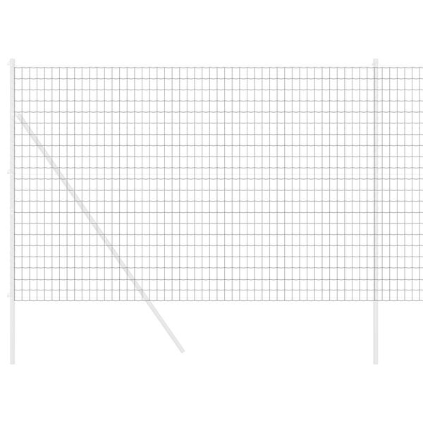 vidaXL Φράχτης Εuro Γκρι 1.6 x 10 m Σίδηρος με επικάλυψη PVC
