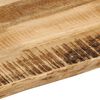 vidaXL Επιφάνεια Τραπεζιού 40x40x2,5 εκ. Live Edge Μασίφ Ξύλο Μάνγκο