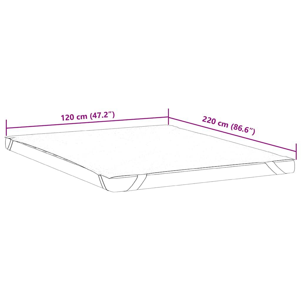 vidaXL Προστατευτικό στρώματος Λευκό 120x220 εκ. Αδιάβροχο