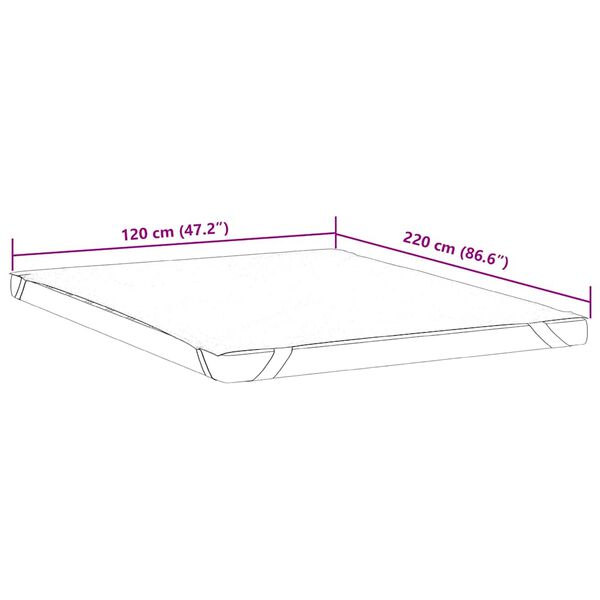 vidaXL Προστατευτικό στρώματος Λευκό 120x220 εκ. Αδιάβροχο