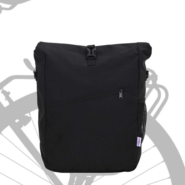 vidaXL Τσάντα Ποδηλάτου για Ρακέτα 25 L Μαύρη 33x16x48 εκ.