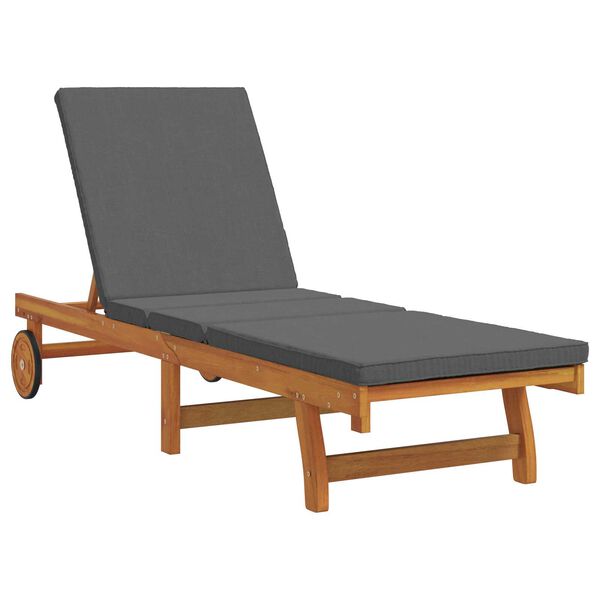 vidaXL Ξαπλώστρα 2 pcs Καφέ 40 x 40 x 40εκ Μασίφ ξύλο ακακίας