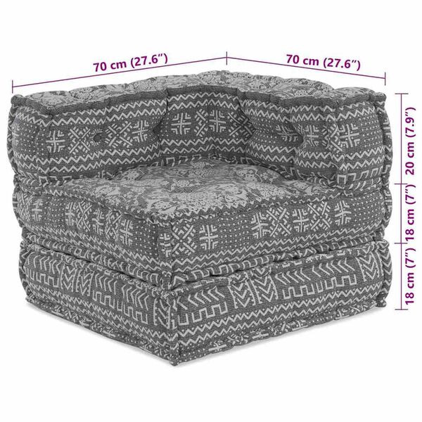 vidaXL Μαξιλάρι 3 pcs Ανοιχτό γκρι 70 x 70 x 54 εκ Πολυεστέρας