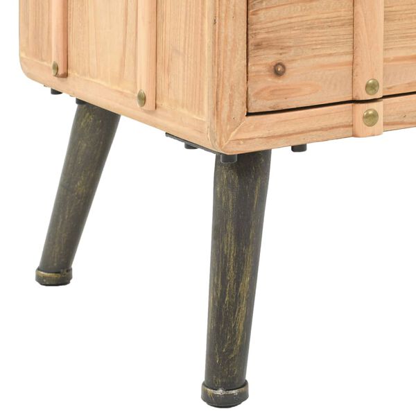 vidaXL Κομοδίνο 50 x 35 x 57 εκ. από Μασίφ Ξύλο Ελάτης