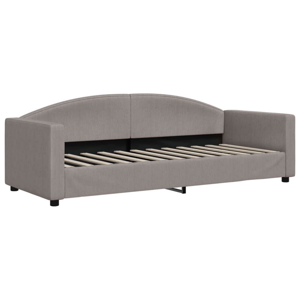 vidaXL Καναπές Κρεβάτι Συρόμενος Taupe 80 x 200 εκ. Υφασμάτινος