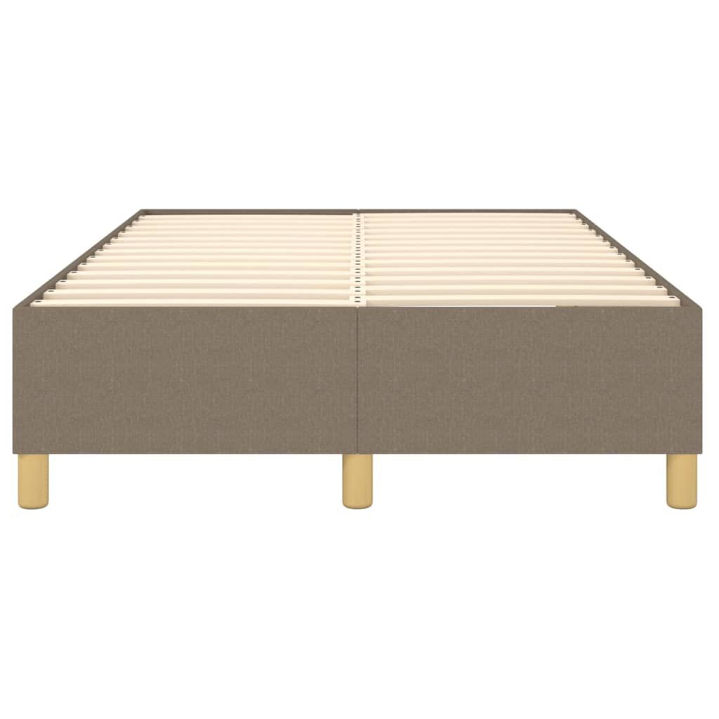 vidaXL Σκελετός Κρεβατιού Χωρίς Στρώμα Taupe 120x200 εκ. Υφασμάτινο