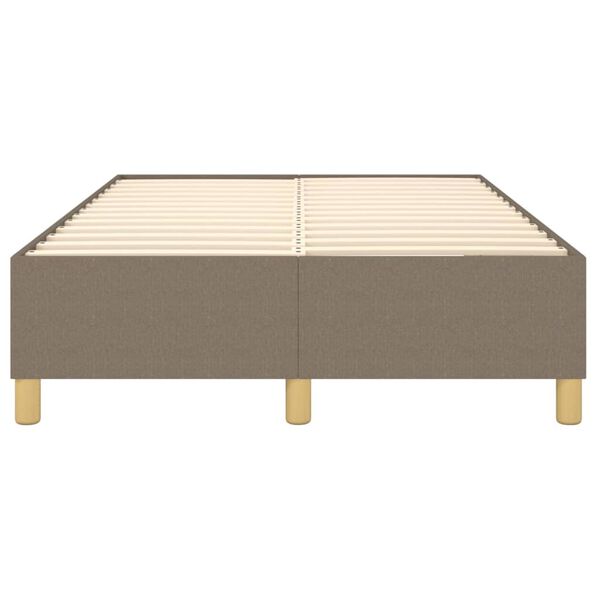 vidaXL Σκελετός Κρεβατιού Χωρίς Στρώμα Taupe 120x200 εκ. Υφασμάτινο