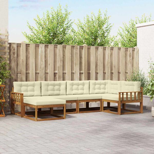 vidaXL &Sigma;&epsilon;&iota;&rho;ά &Kappa;&alpha;&nu;&alpha;&pi;έ &Epsilon;&xi;&omega;&tau;&epsilon;&rho;&iota;&kappa;&omicron;ύ &mu;&epsilon; &mu;&alpha;&xi;&iota;&lambda;ά&rho;&iota; 6 pcs &Phi;&upsilon;&sigma;&iota;&kappa;ό &kappa;&alpha;&iota; &Kappa;&rho;έ&mu;&alpha;