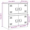 vidaXL Μπουφές Ανθρακί 67x39x73 εκ. από Ατσάλι