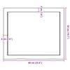 vidaXL Ράφι Τοίχου Ανοιχτό Καφέ 60x50x(2-4)εκ. Επεξ. Μασίφ Ξύλο Δρυός