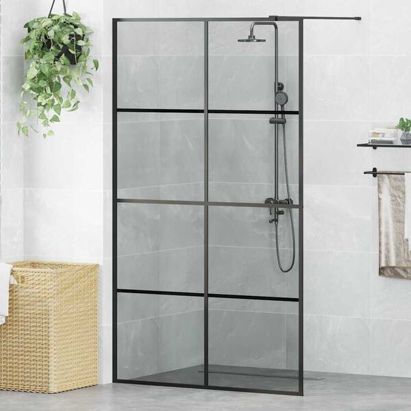 vidaXL &Tau;&omicron;ί&chi;&omicron;&sigmaf; &Nu;&tau;&omicron;&upsilon;&sigmaf; Walk-in &Mu;&alpha;ύ&rho;&omicron; 115 x 195 cm &sigma;&kappa;&lambda;&eta;&rho;&upsilon;&mu;έ&nu;&omicron; &gamma;&upsilon;&alpha;&lambda;ί
