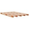 vidaXL Κρεβάτι από Παλέτες Καφέ Κεριού 140x200 εκ. Μασίφ Ξύλο Πεύκου