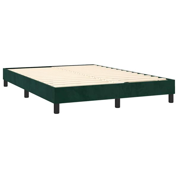 vidaXL &Kappa;&rho;&epsilon;&beta;ά&tau;&iota; Boxspring &mu;&epsilon; &Sigma;&tau;&rho;ώ&mu;&alpha; &Sigma;&kappa;&omicron;ύ&rho;&omicron; &Pi;&rho;ά&sigma;&iota;&nu;&omicron; 140x200&epsilon;&kappa;. &Beta;&epsilon;&lambda;&omicron;ύ&delta;&iota;&nu;&omicron;
