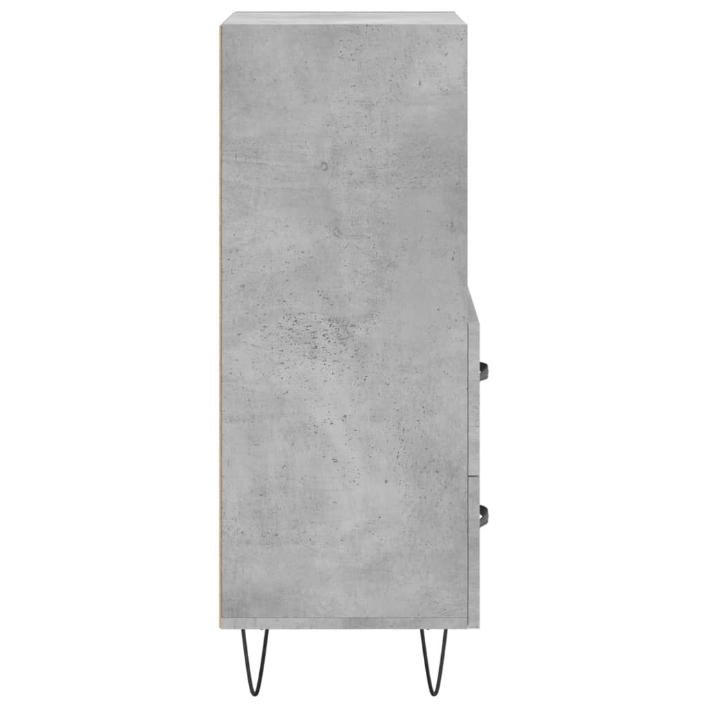 vidaXL Ντουλάπι Γκρι Σκυροδέματος 34,5x34x90 εκ. Επεξεργασμένο Ξύλο