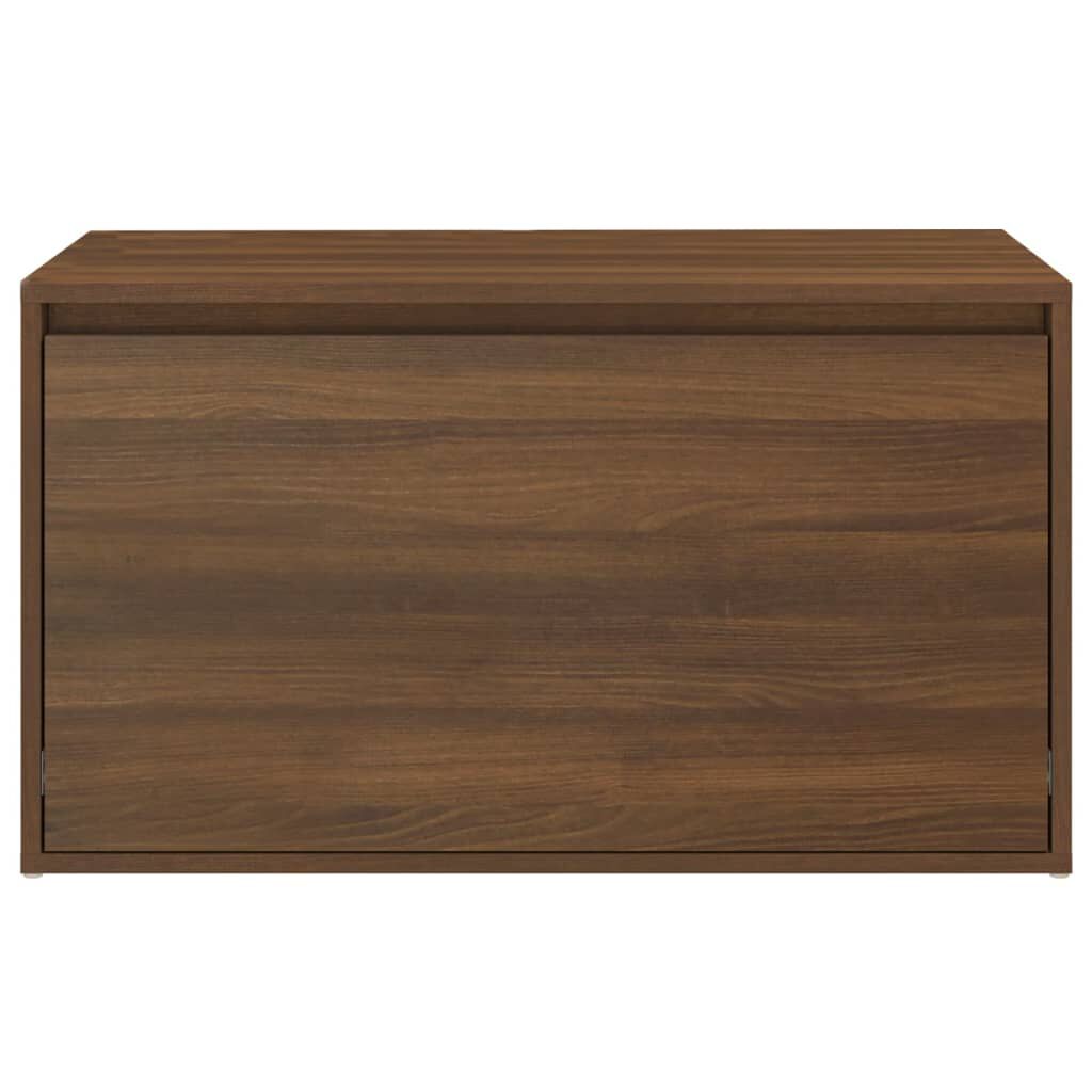 vidaXL Πάγκος Χολ Καφέ Δρυς 80 x 40 x 45 εκ. από Επεξεργασμένο Ξύλο