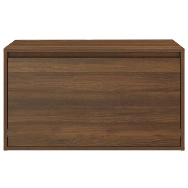 vidaXL Πάγκος Χολ Καφέ Δρυς 80 x 40 x 45 εκ. από Επεξεργασμένο Ξύλο