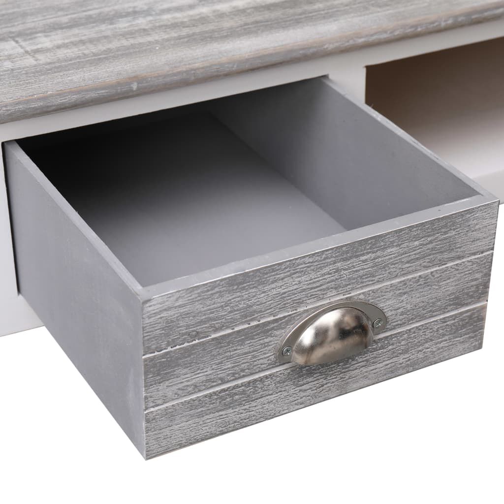 vidaXL Γραφείο Γκρι 110 x 45 x 76 εκ. Ξύλινο