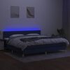 vidaXL &Kappa;&rho;&epsilon;&beta;ά&tau;&iota; Boxspring &mu;&epsilon; &Sigma;&tau;&rho;ώ&mu;&alpha; & LED &Mu;&pi;&lambda;&epsilon; 200x200 &epsilon;&kappa;. &Upsilon;&phi;&alpha;&sigma;&mu;ά&tau;&iota;&nu;&omicron;