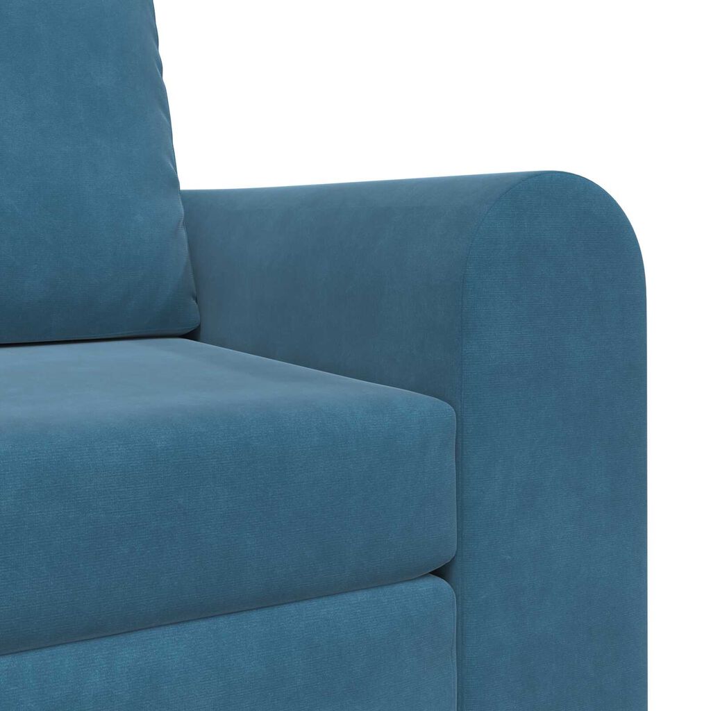 vidaXL Καναπές Κρεβάτι 2 σε 1 Μπλε 98x71x83 εκ. Βελούδο