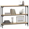vidaXL Τραπέζι Κονσόλα Sonoma Δρυς 100x22,5x75 εκ. Επεξεργασμένο Ξύλο